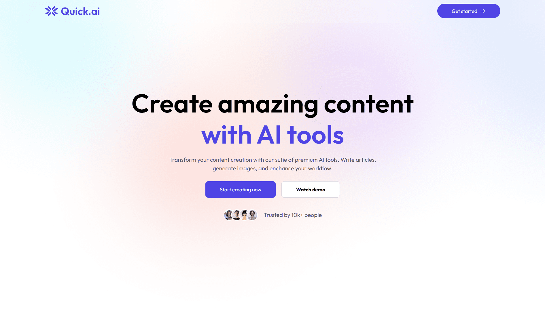 QuickAI – AI Content Generation Platform